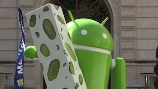 Google gifts Bugdroid statue to French 'nougat' city