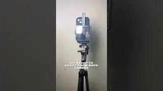 how to film videos from back camera #setup #videography #contentcreation