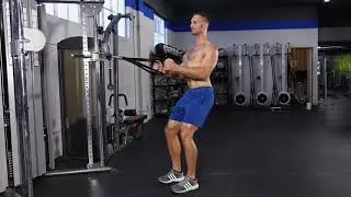 Standing cable row