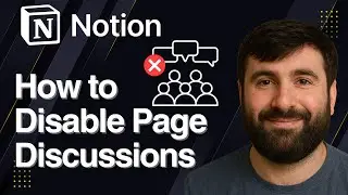 Как отключить обсуждения страницы в Notion | Краткое руководство 2025