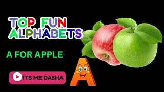 ABC Song for kids/A is for Apple🍎/Fun Alphabet song with Bright Animation for kids