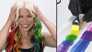 VIVIDs Hair with Rainbow Clip-in Extensions | PRAVANA Color