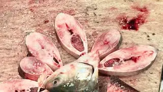 Big fish cutting skills 🐟🐟🐠🐠
