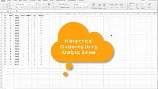 Hierarchical Clustering Using Analytic Solver