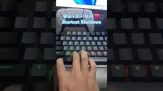 How to Shut Down Windows using Win + X U U #windows #computertricks #tricks #fyp #shutdown