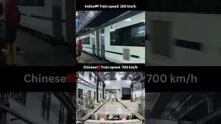 India vs China: Train Speed Comparison | 180 km/h vs 700 km/h #viral #trending#shorts
