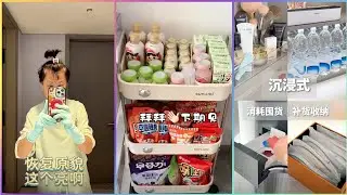 Immersive Bathroom Cleaning And Organization 🎀 | Snacks Restocking And Skincare Organizing✨