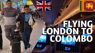 Flying London to Colombo /Sinhala vlog/ලන්ඩන් සිට කොළඹ දක්වා