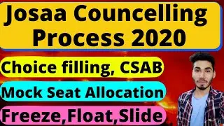Josaa Counselling Starting From Today || Know Full Process 2020😍😇