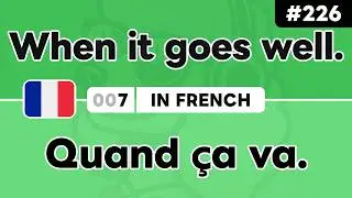 Learn ‘When it ~’ in French 🇫🇷 Daily Beginner Phrases (Ep. #226)