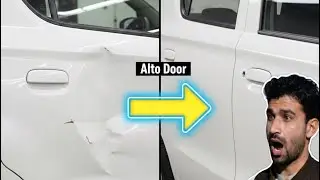 How to Remove new Pakistani alto Door Dent | Big Dent Fix Step by Step Dry Dent Method