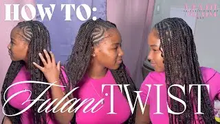 Простая и понятная прическа в стиле бохо-фулани для начинающих 💆🏽‍♀️🎀