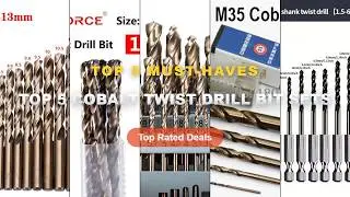 Amazing Top 5 Cobalt Twist Drill Bit Sets You Need To See - 15PCS HSS M35 Cobalt Coated Twist Drill
