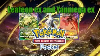 🍃TCG Pokemon pocket new Deck Leafeon ex and Yanmega ex LUCE TRIONFALE ITA🐛