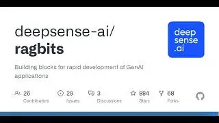 GitHub - deepsense-ai/ragbits: Building blocks for rapid development of GenAI applications