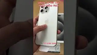 iPhone 15 Pro Max 256gb trắng zin nguy&ecirc;n như mới