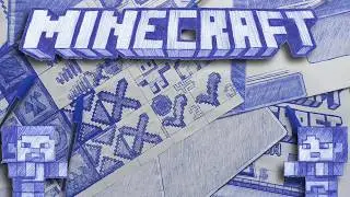 Drawing GUI using ballpoint pens for my 100% hand drawn texture pack Part 010