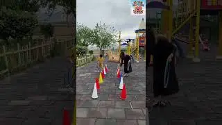 Cone Walking Activity | Balance & Focus Game for Kids 🔺