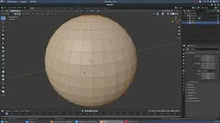 Blender 05 Crear esfera, modificarla, suavizado y renderizado  Blender 3D v2.82a