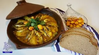 Marokkanische Tajine mit Gemüse und Sardellen | Fisch Tajine | Marokkanisch Kochen | Tagine