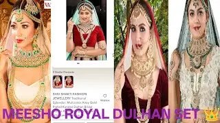 Meesho Dulhan Jewellery Set // Meesho Bride Jewellery Long  #trending #fashion #meeshohaul 