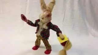 50s Alps Bunny the Magician Tin Battery Operated Toy