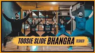TOOSIE SLIDE BHANGRA - Tesher | Team SlayFam | Bhangra Fitness Choreography
