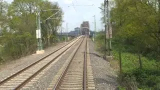 Führerstandsmitfahrt Moers Pbf - Duisburg Beeck Gbf