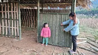 Separating Her From Modern Life - A Single Mother Lives in the Forest and Completes Her Bamboo House