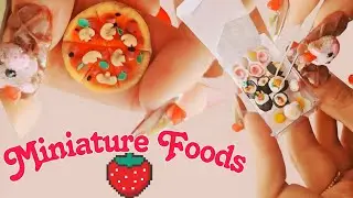 Miniature Foods🍑Desserts🍧Drinks🍷|Air Clay|💝Minyatür yiyecekler, içecek ve tatlılar