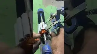 Dekho kaise hoti hai Armature Winding precision, 💪#ElectricianLife #MotorWinding #SkillPower&rdquo;