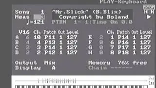 Roland S-330 Sampler interface demonstration video