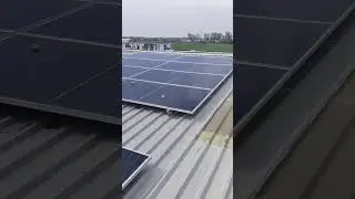 Tata solar panel jo damage hai usko 1 side Kiya Gaya... #kundan Gp