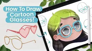 How To Draw Glasses On Cartoon Characters &bull; Illustration Tutorial