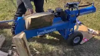 Landworks Log Splitter Portable 20 Ton Rapid Auto Return Ram System Bucher Gear Pump 7HP Engine Hori