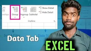 How to Group Ungroup and Subtotals in the Data Tab in Excel | Excel tutorial| data tab in excel