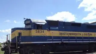 Dakota Minnesota & Eastern (DM&E) 3834 Delivering to Seneca