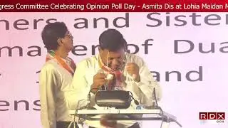 Goa Pradesh Congress Committee Celebrating Opinion Poll Day - Asmita Dis at Lohia Maidan Margao