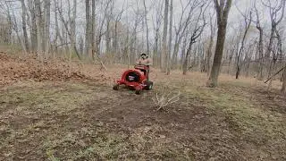 Stihl BR600 & Ferris FB3000 leaf clean up