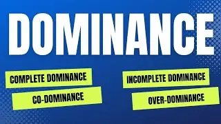 Dominance Definition| Types of Dominance| Co-Dominance| Complete Dominance| Over Dominance