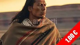 Windswept Desert Portrait &mdash; HD Native American Stock Footage