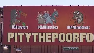 Vultures, rats and roaches featured on anti-HOA billboard