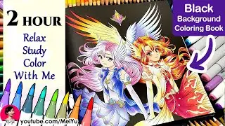 Real Time Relaxing Anime Coloring & Calm Music Playlist, 1000+ Fan Colorings | Mei Yu Coloring Books
