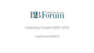 Find your people at B2B Marketing Forum