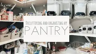 CLEAN WITH ME - Decluttering and organizing my pantry!
