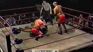 Mike and Todd Shane with Ron Niemi vs Quickiemart, 9.22.2001, IPW