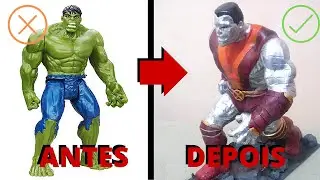 TRANSFORMANDO O HULK NO COLOSSUS  - TOY MAKEOVER