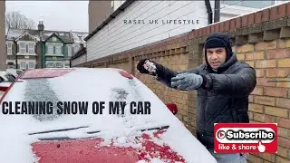 How to clean snow from the car.