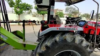Tractor attachment with Laser Land Leveler a to z information | Massey 9500 Smart with Laser Leveler