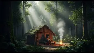 ENJOYING BAD WEATHER LIGHTNING STORMS AND VERY HEAVY RAIN ‼️CAMPING IN HEAVY RAIN⛈️